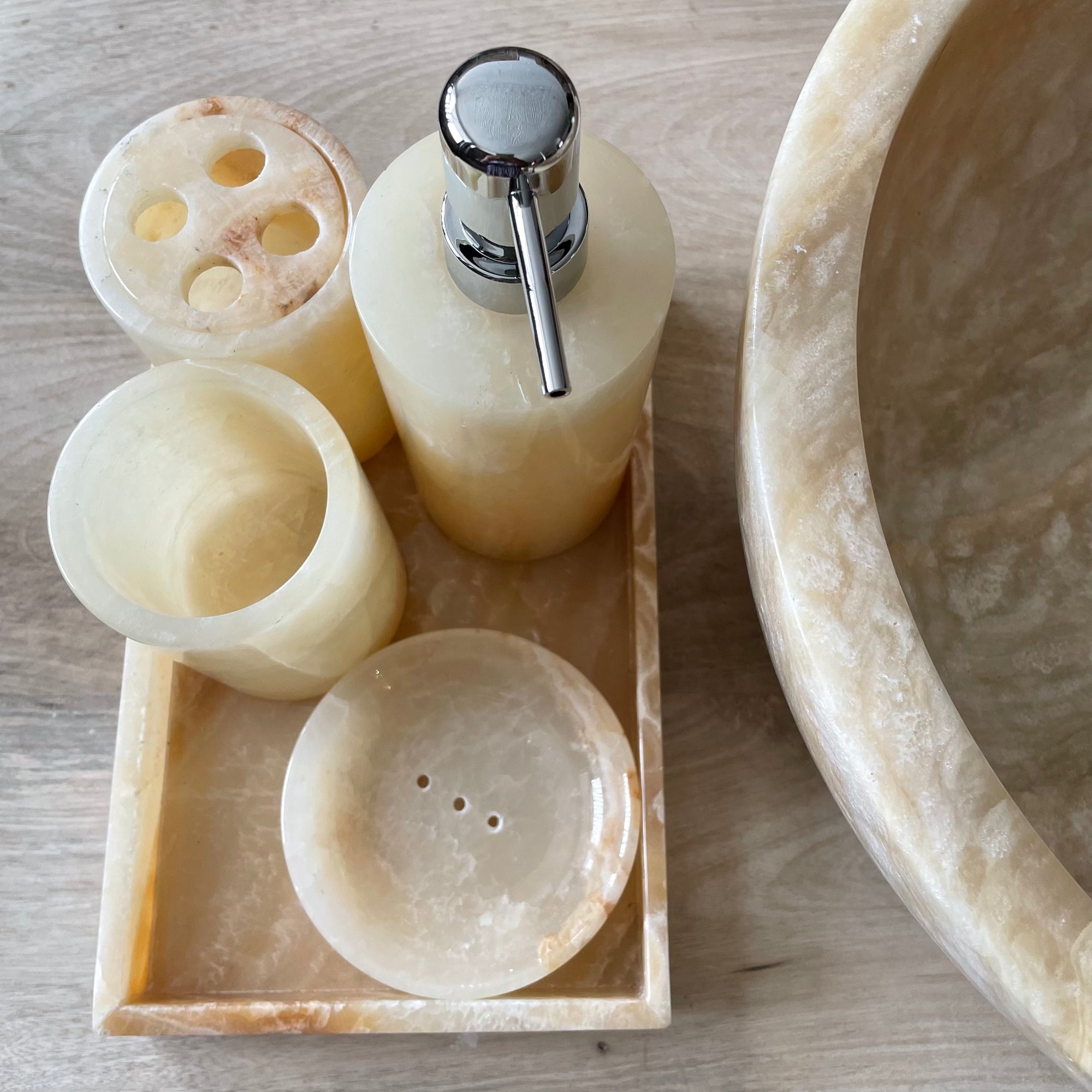Onyx Stone Soap Dispenser
