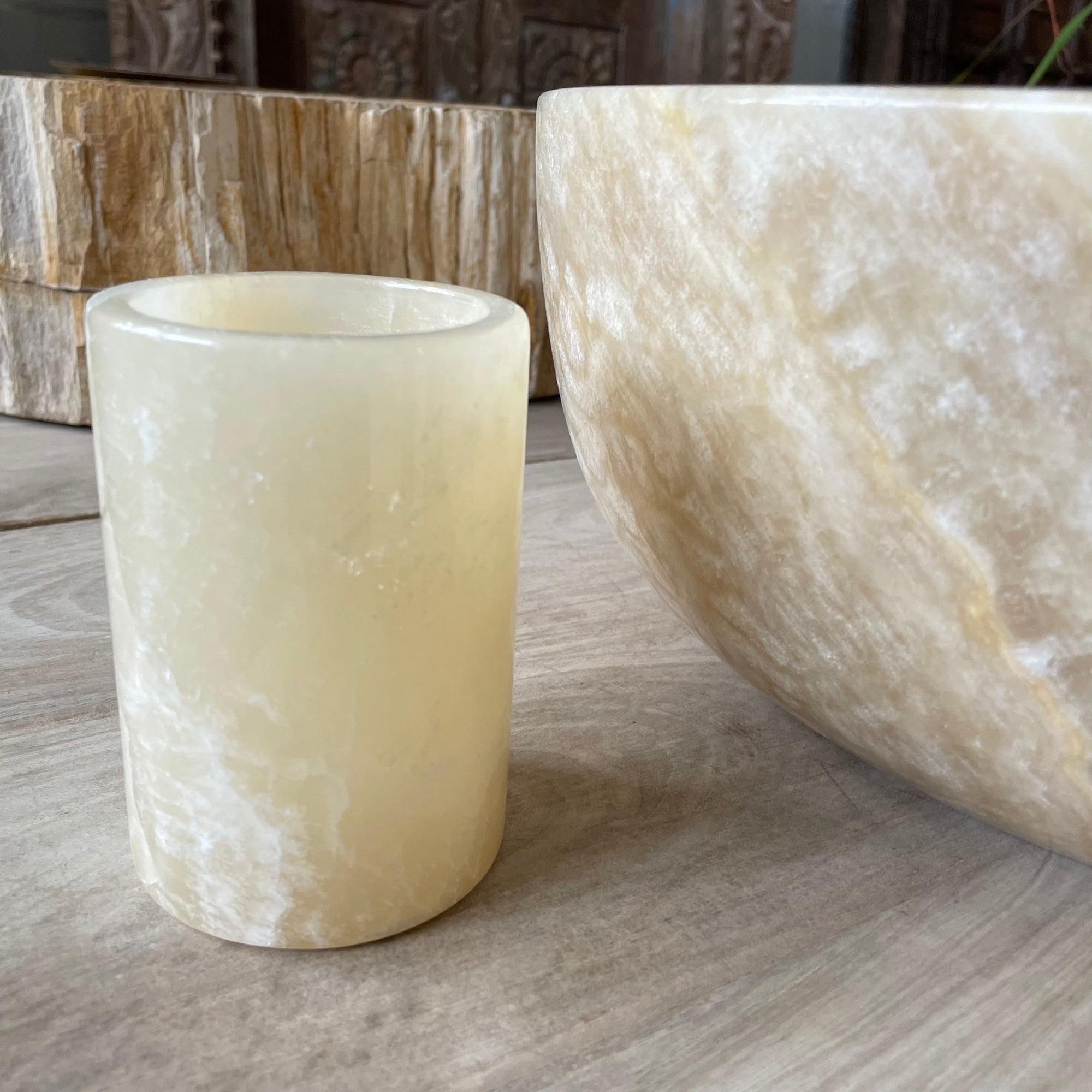 Onyx Stone Holder 12cm