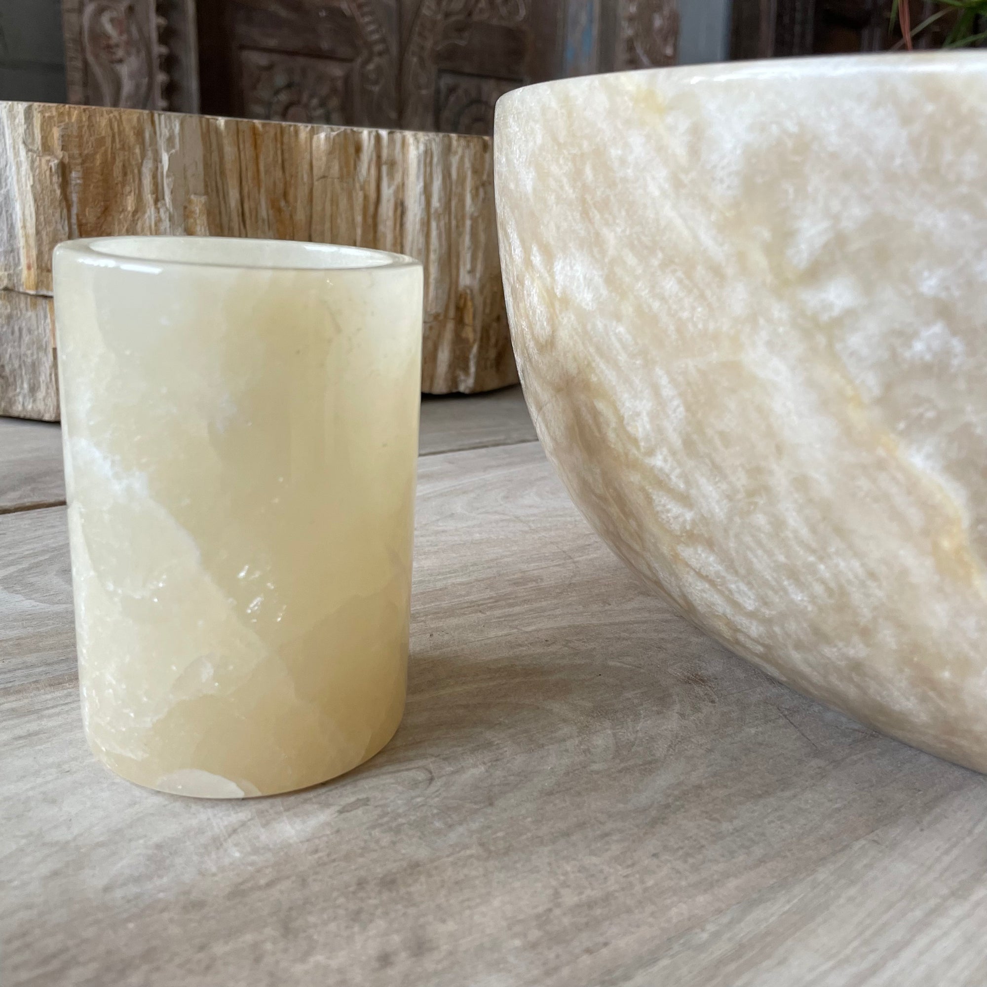 Onyx Stone Holder 12cm