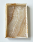 Onyx Rectangular Stone Tray