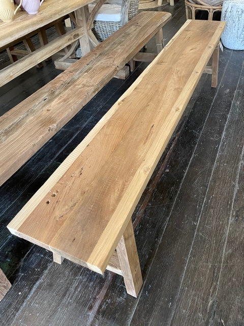 Teak Bench Seat 2000mm - Set of 2