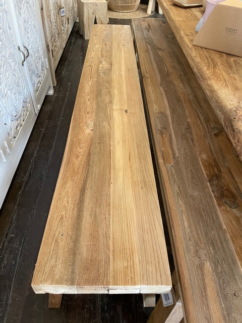 Teak Bench Seat 2000mm - Set of 2