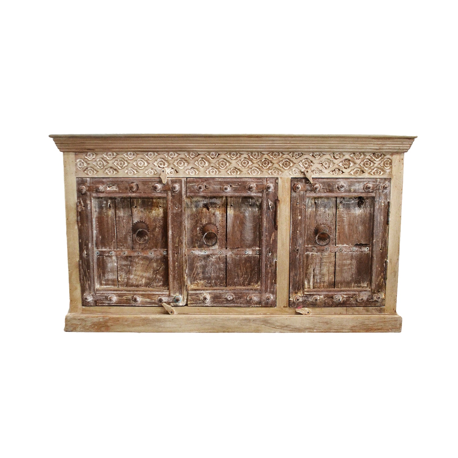 Indian Acid Wash Timber 150x40x80cm Sideboard | Assorted Designs