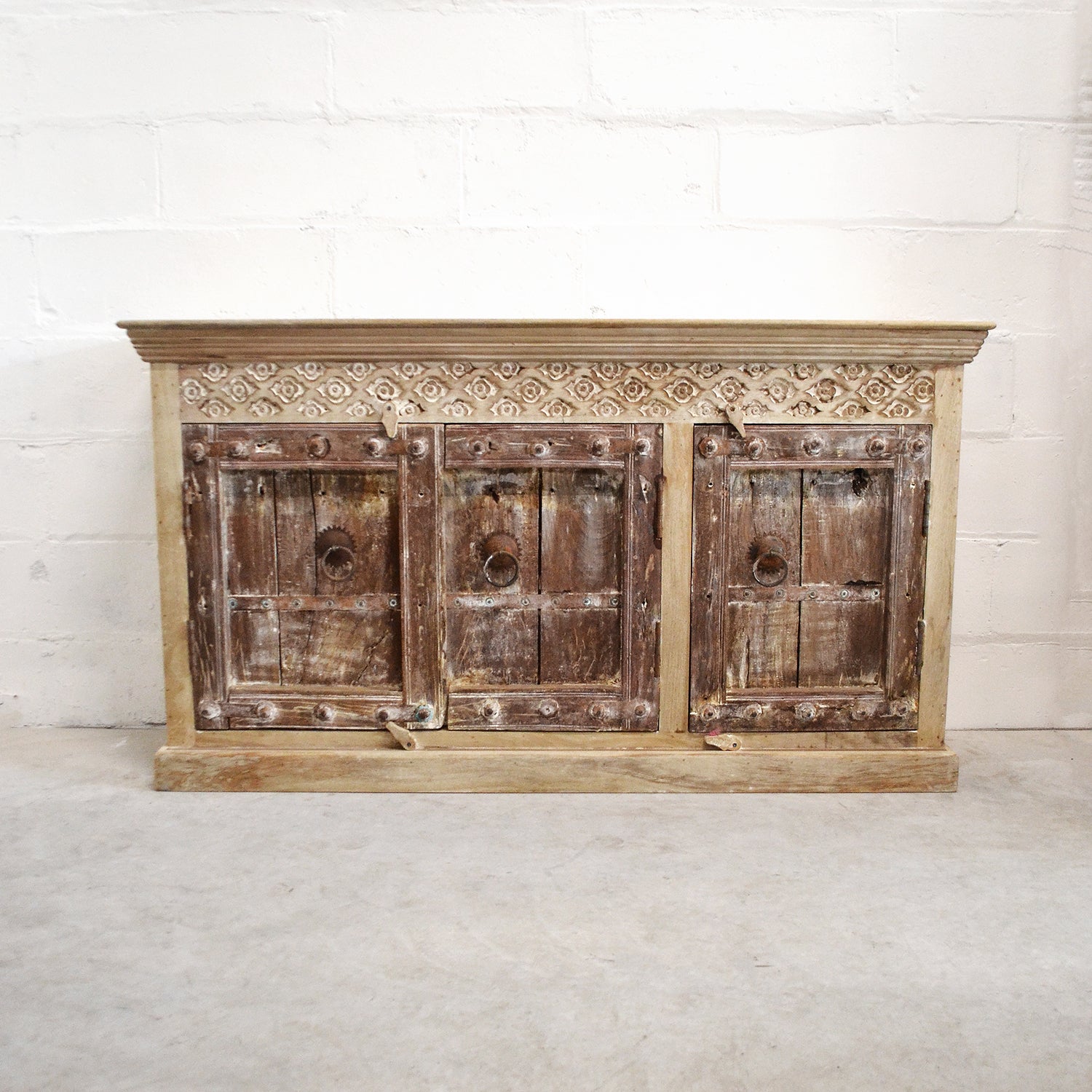 Vintage Indian Timber Sideboard - 150x40x80cm | Assorted Designs