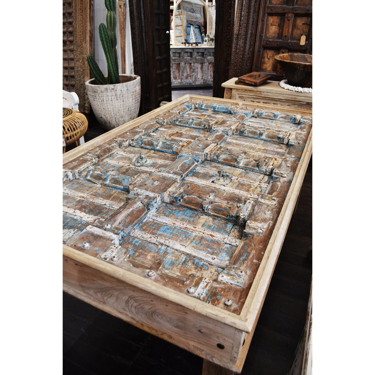 Indian Timber Door Coffee Table