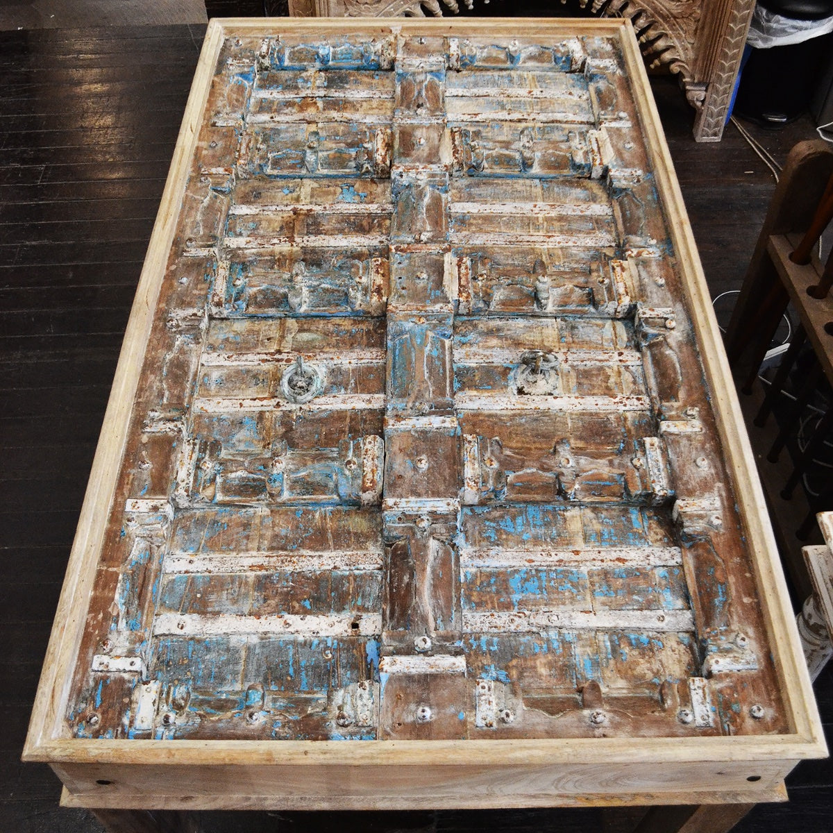 Indian Timber Door Coffee Table
