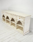 Indian White Wash Arch Timber Sideboard 200cm