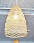 Large Cone Rattan Pendant