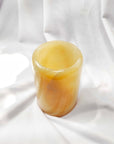 Large Onyx Stone Round Candle Holder