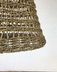 Large Open Weave Seagrass Pendant | Pre Order