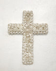 Large Shell Cross White