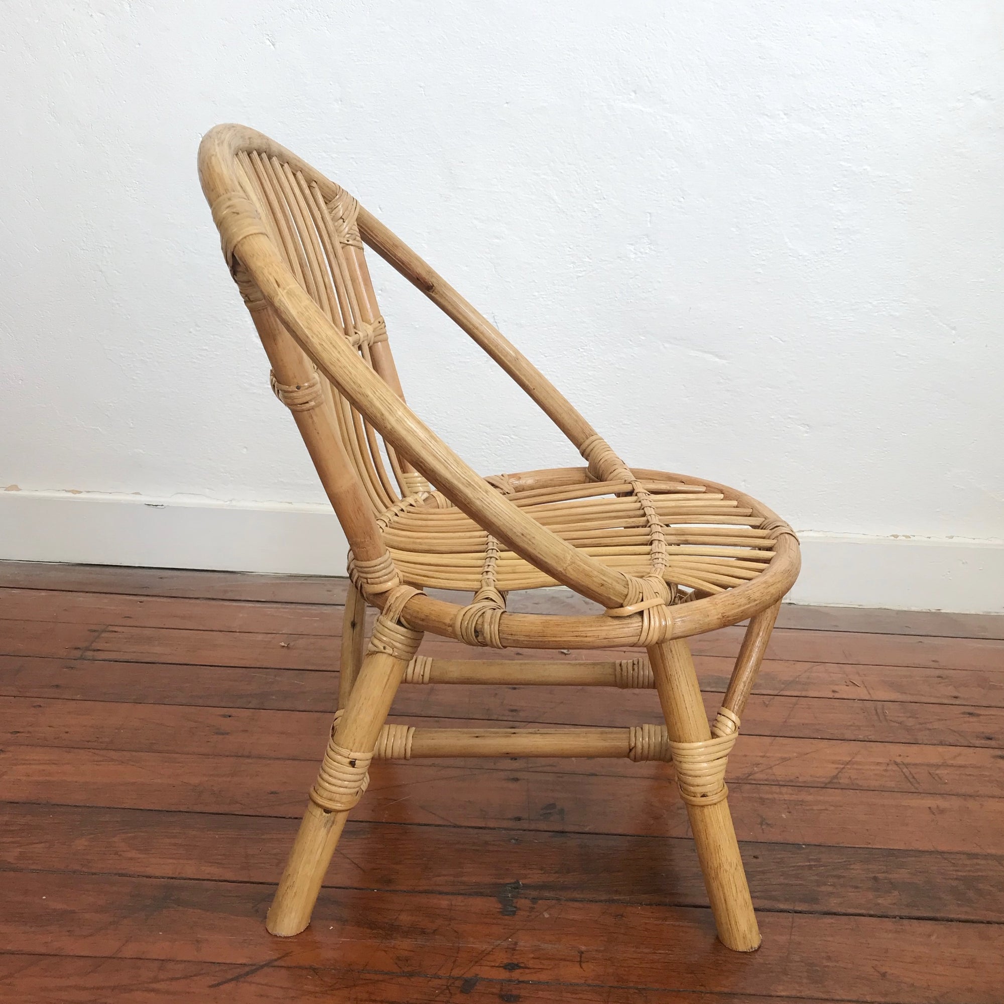 Little One Round Rattan Chair