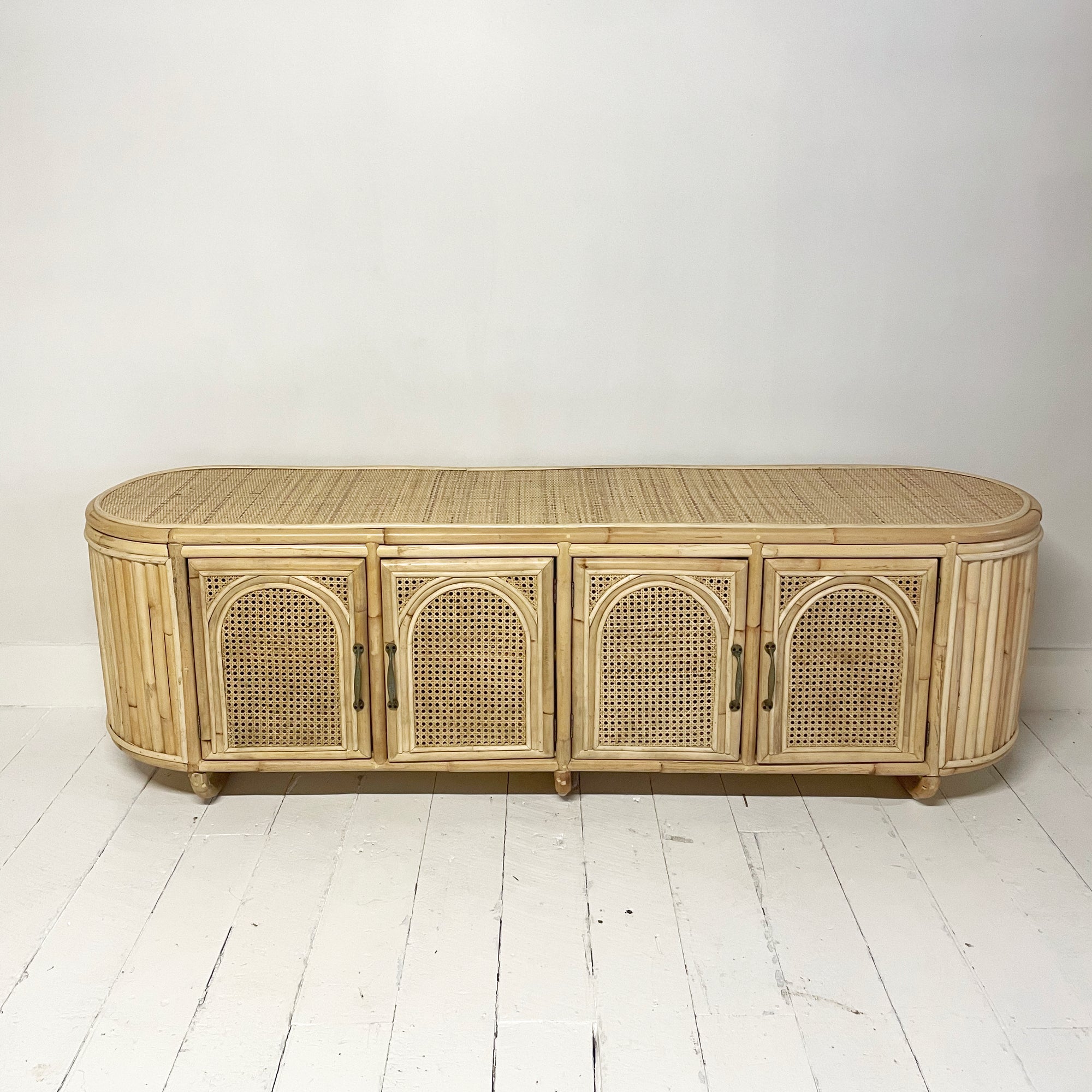 Low Rattan Arches Sideboard 180cm