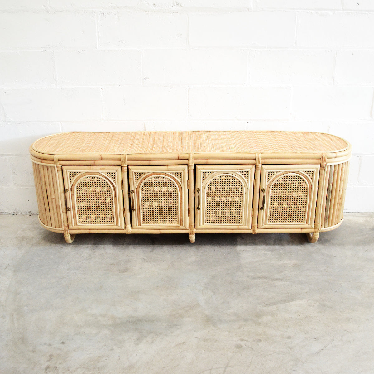 Low Rattan Arches Sideboard 180cm