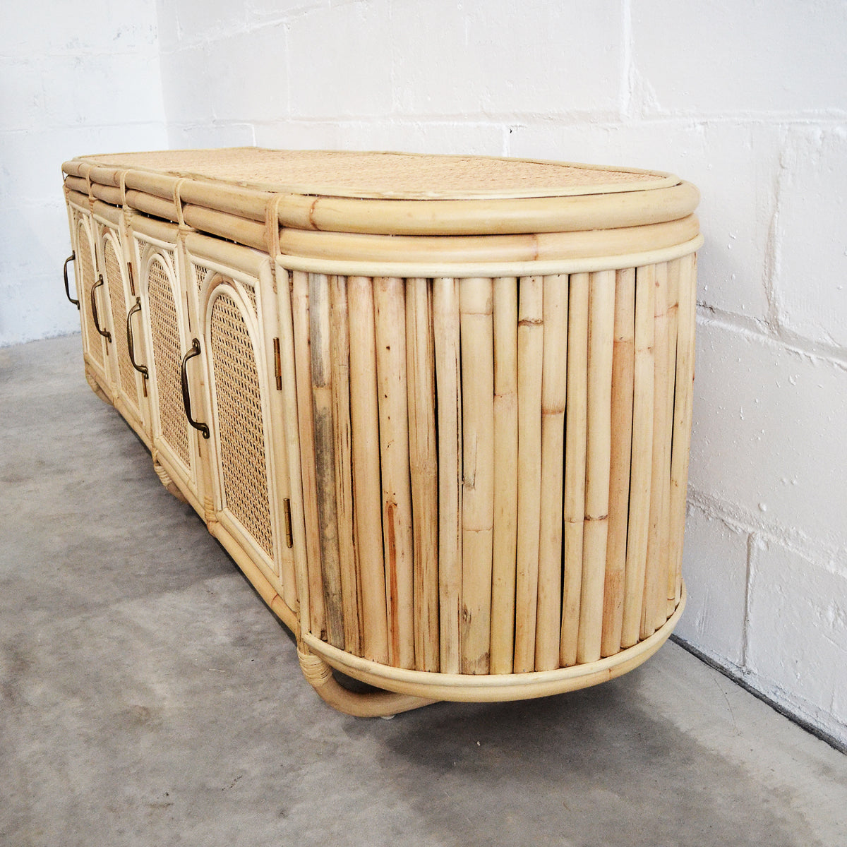 Low Rattan Arches Sideboard 180cm