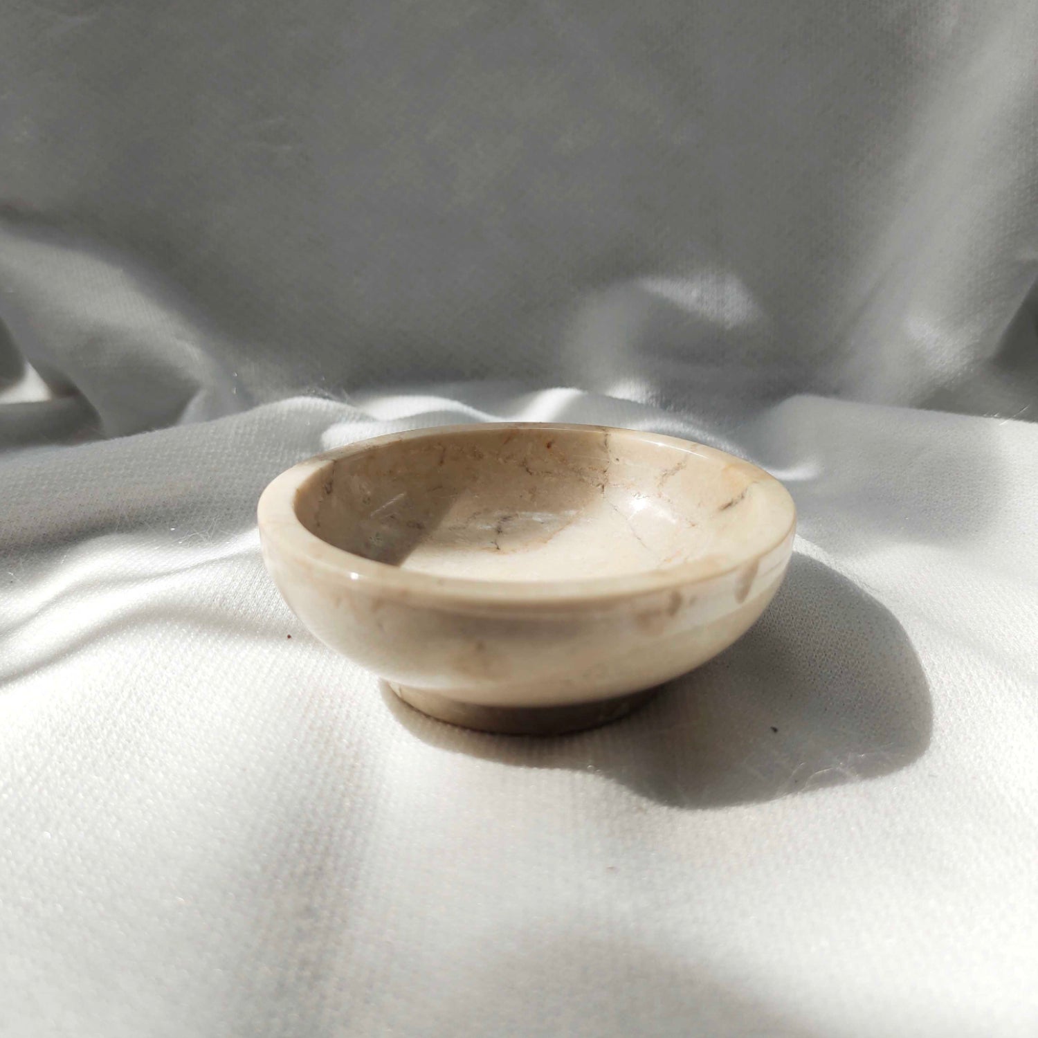 Beige Marble Stone Bowl 8cm Dia