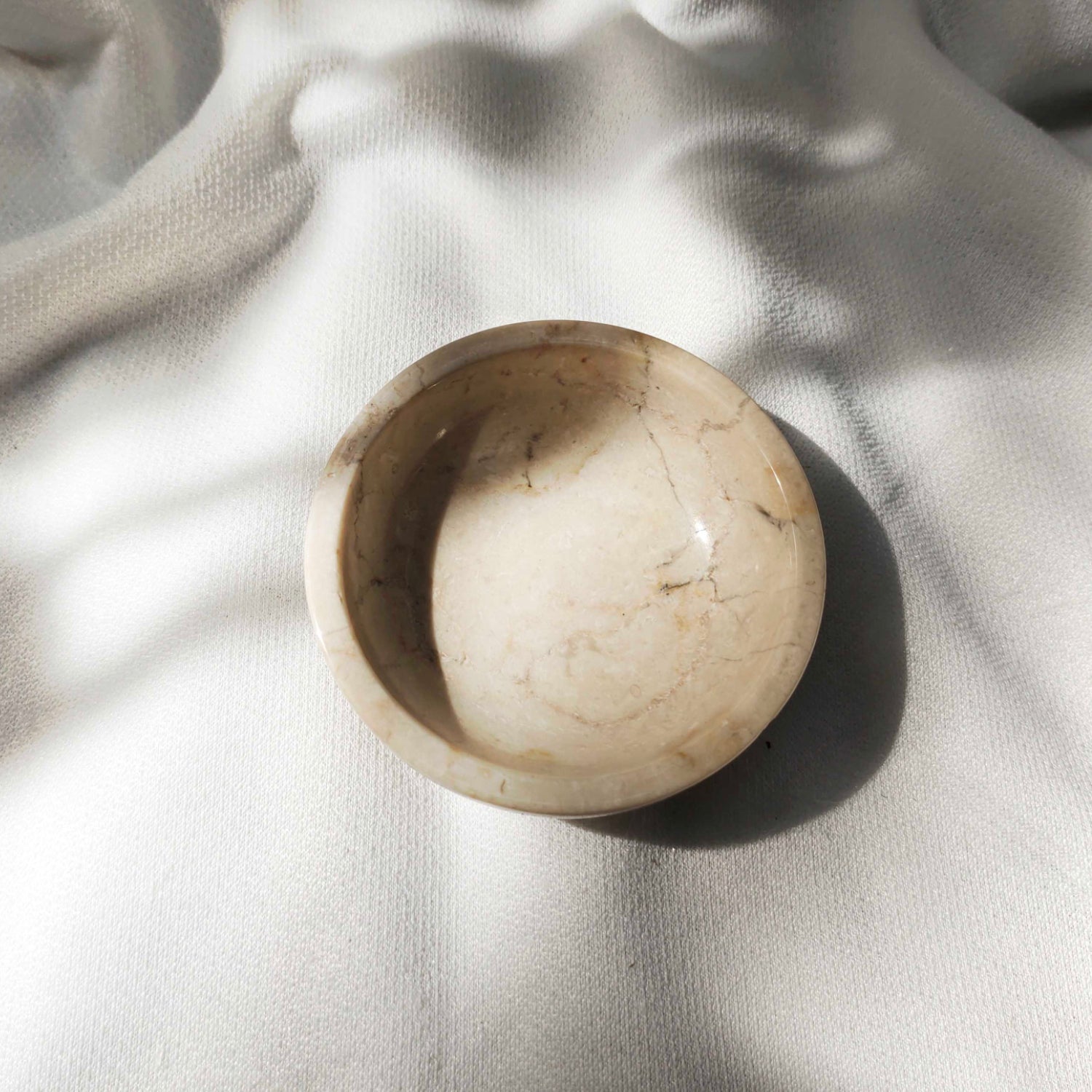 Beige Marble Stone Bowl 8cm Dia