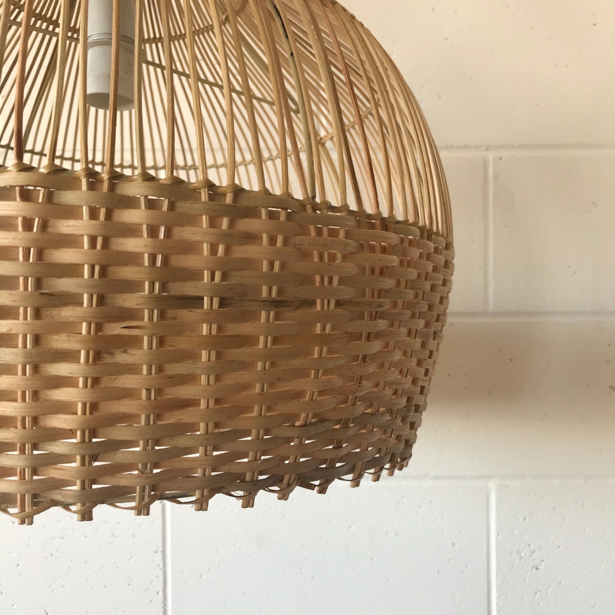 Medium Natural Dune Rattan Pendant