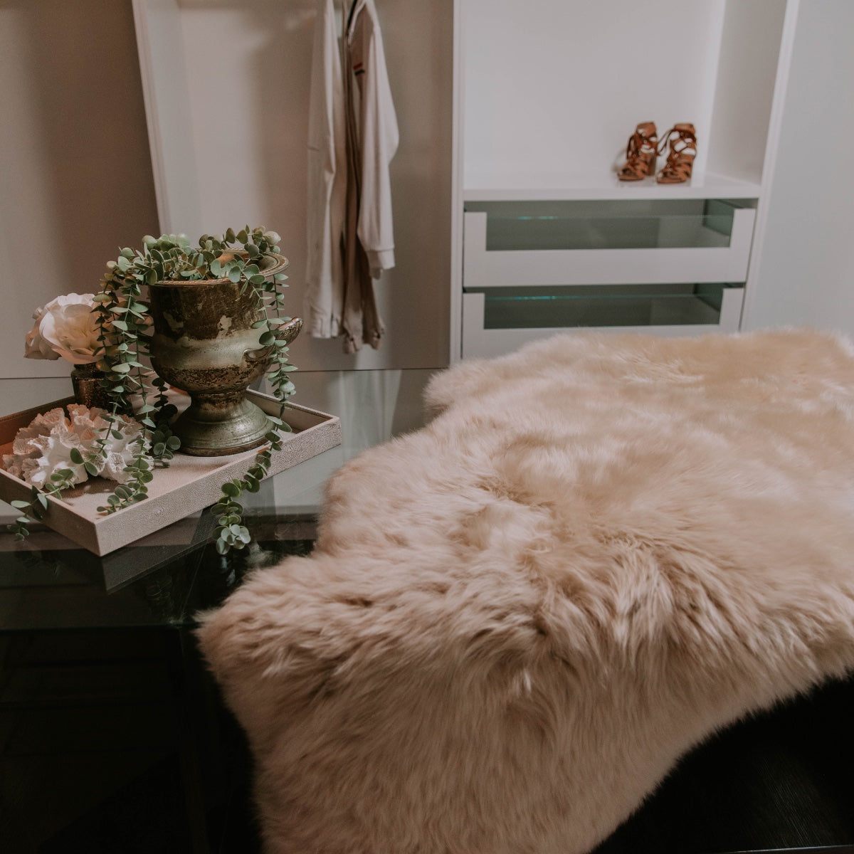 Nappa Wool Sheepskin Rug Standard 105cm