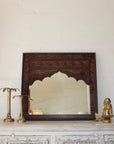 Natural Indian Arch Mehrab Mirror 80x90cm