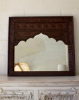 Natural Indian Arch Mehrab Mirror 80x90cm