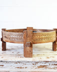Natural Indian Timber Grinder Tables 70cm