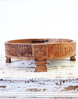 Natural Indian Timber Grinder Tables 70cm