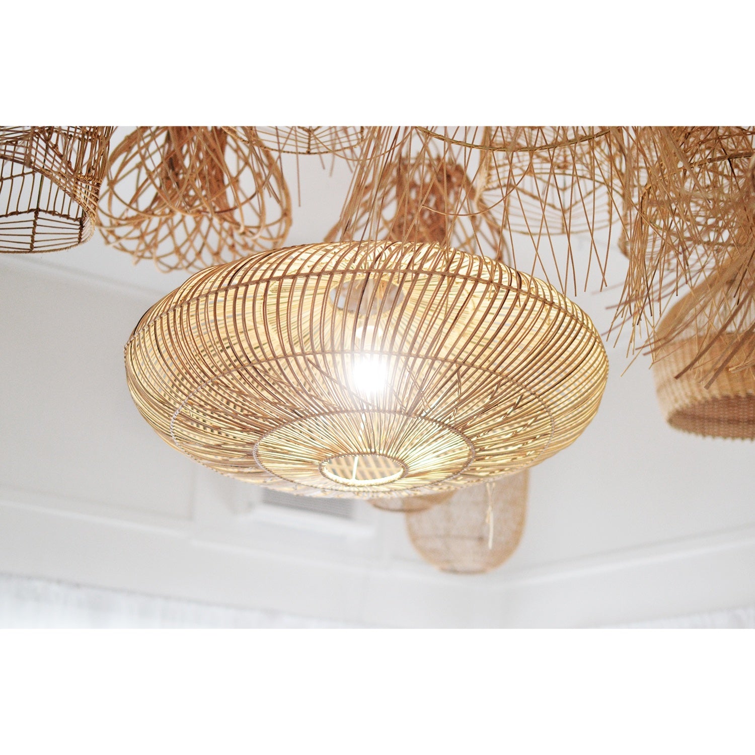 Nevada Rattan Pendant 90cm Dia