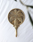 Palm Plate Brass Hook