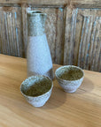 Porcelain Sake' Cup Grey Fleck - Small