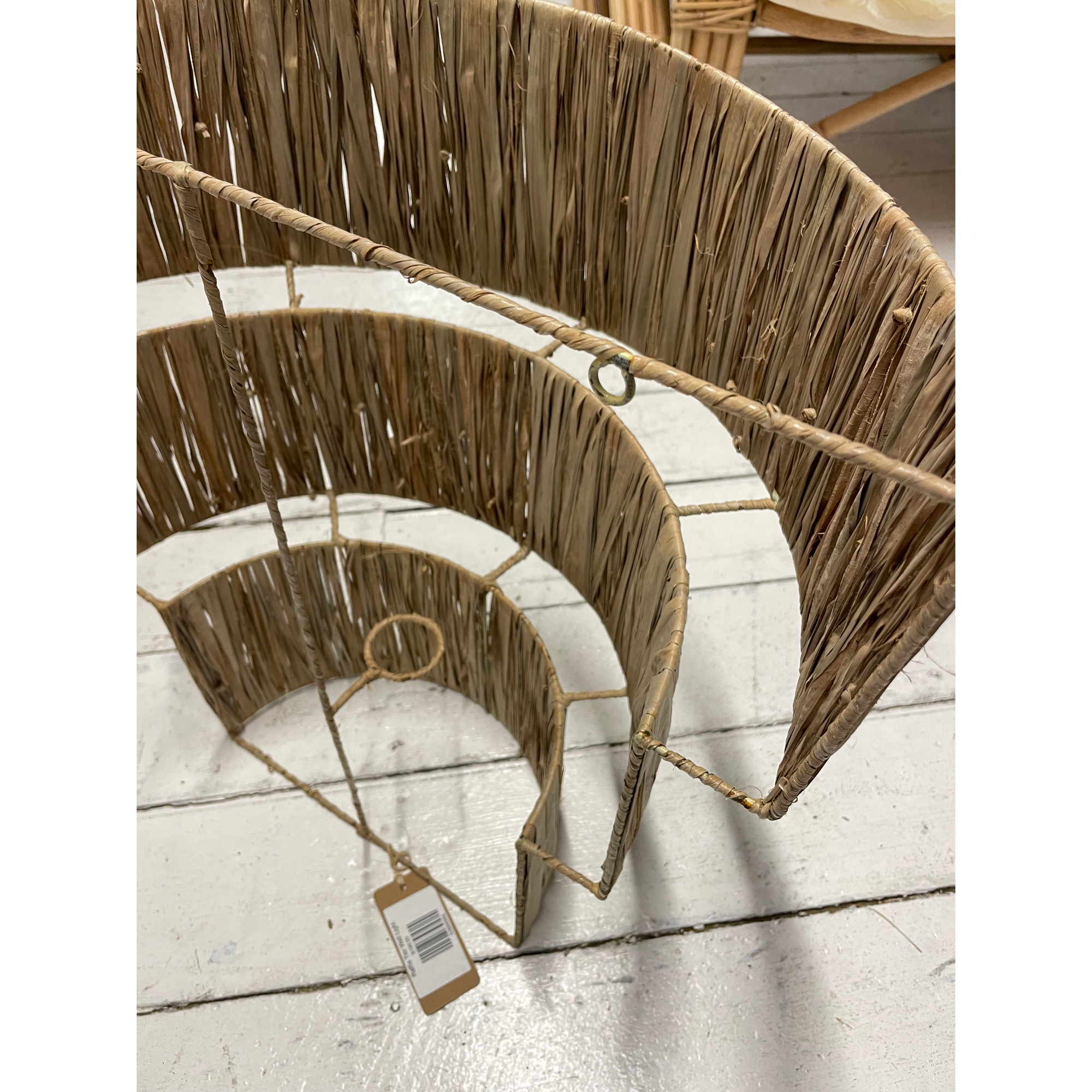 Raffia Tier Wall Light