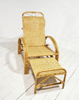 Rattan Pull Out Sun Lounger