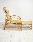 Rattan Pull Out Sun Lounger