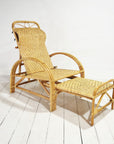 Rattan Pull Out Sun Lounger