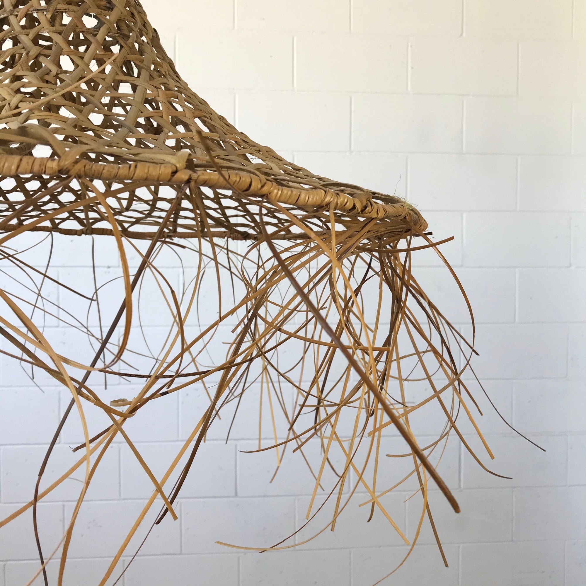 Rattan Fringe Pendant