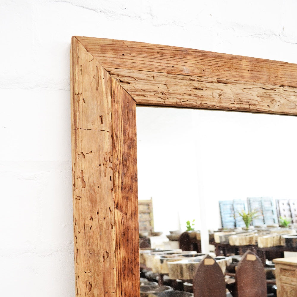 Raw Rustic Teak Full Length Mirror 100x180cm