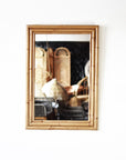 Rectangular Rattan Mirror