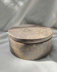 Round Grey Marble Stone Canister