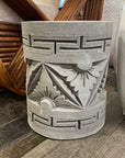 Round Motif Bali Umbrella Stand