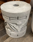 Round Motif Bali Umbrella Stand
