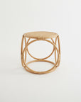 Round Woven Rattan Side Table