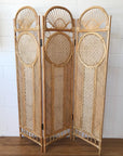 Cane Rattan Screen 2 Panel