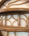 Small Round Rattan Shelf