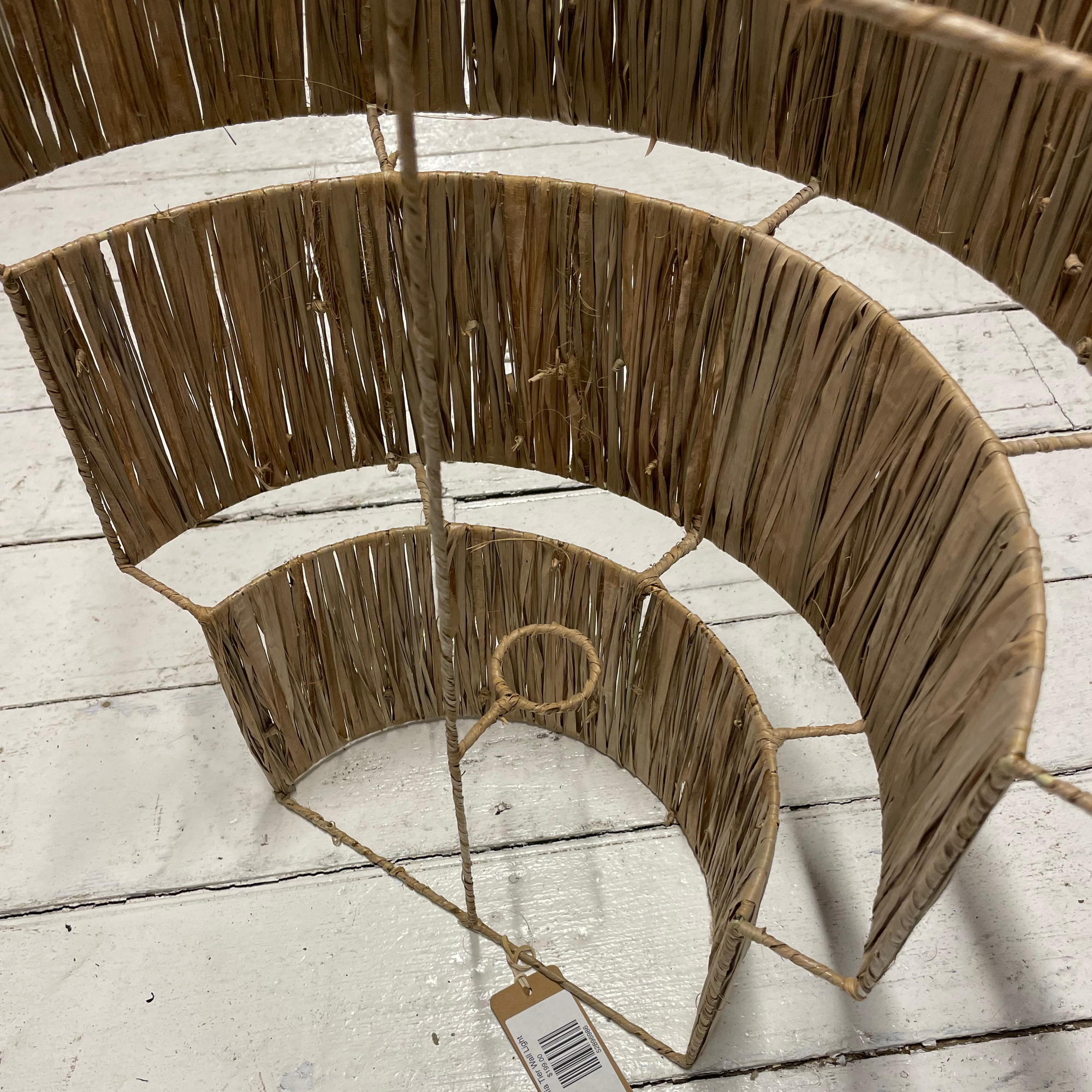 Raffia Tier Wall Light