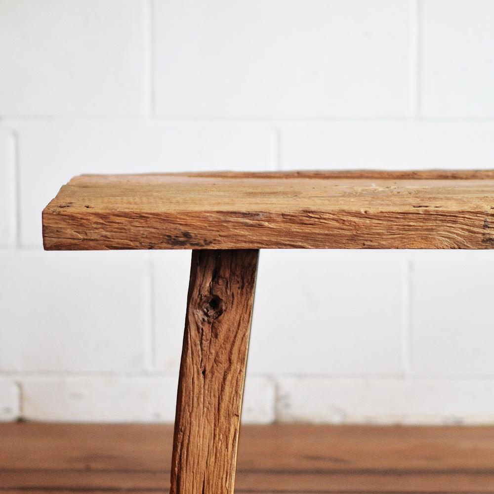 Rustic Teak Bench Seat 2500mm - Set of 2