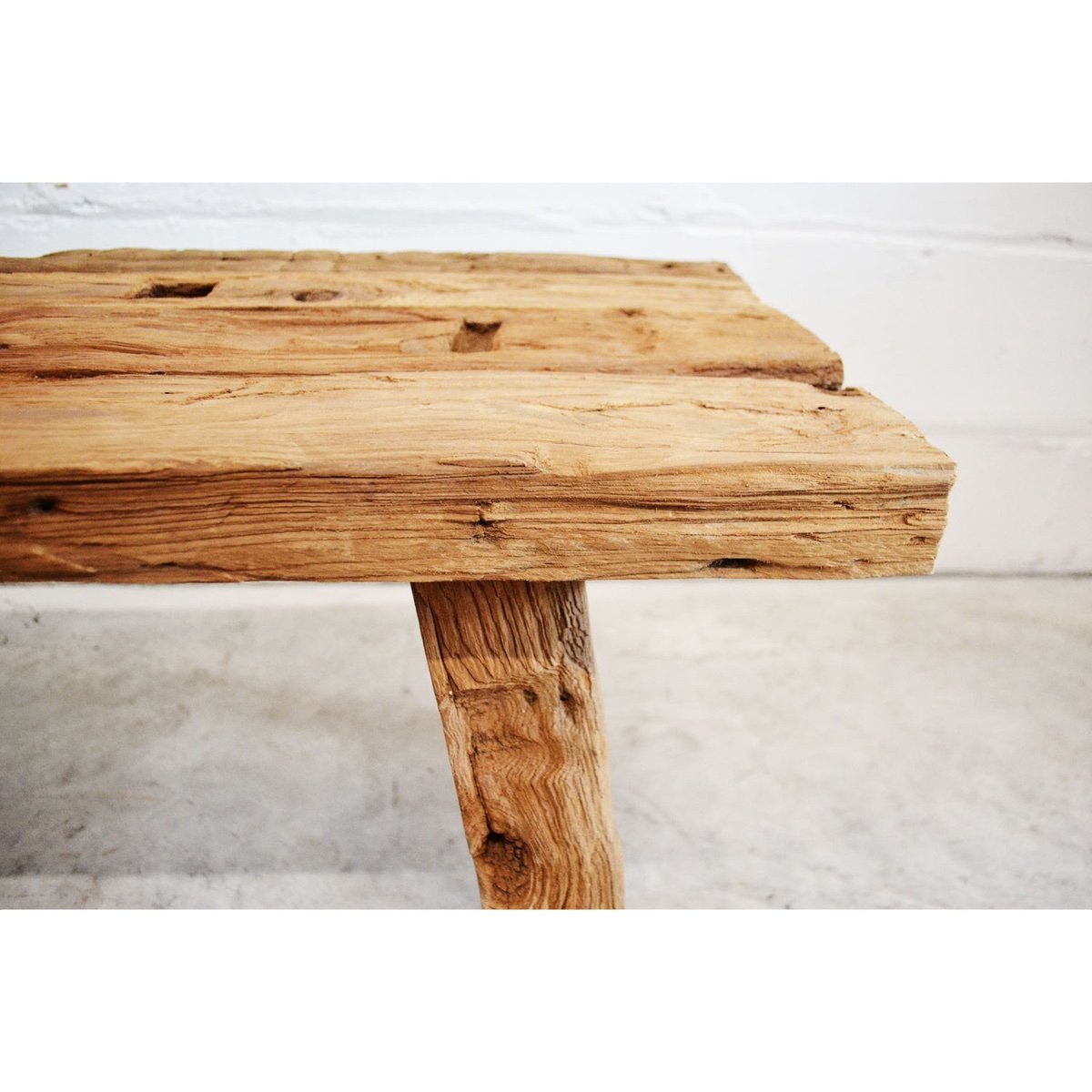 Rustic Teak Bench Seat 2500mm - Set of 2