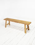 Rustic Teak Bench Seat 150cm - Set of 2