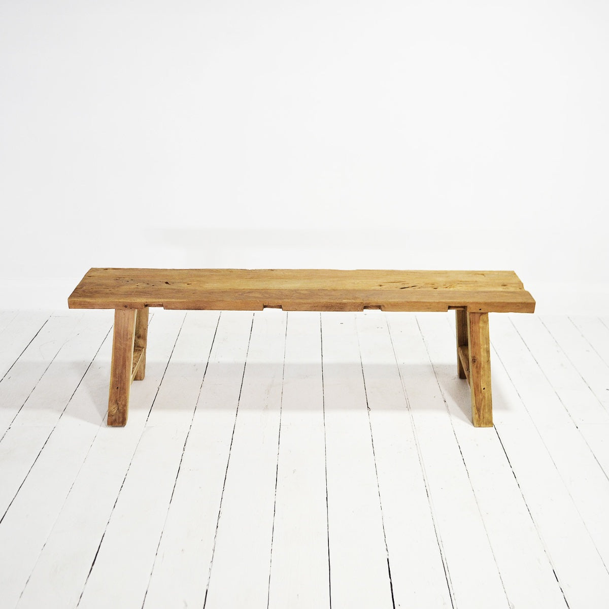 Rustic Teak Bench Seat 1500mm - Set of 2