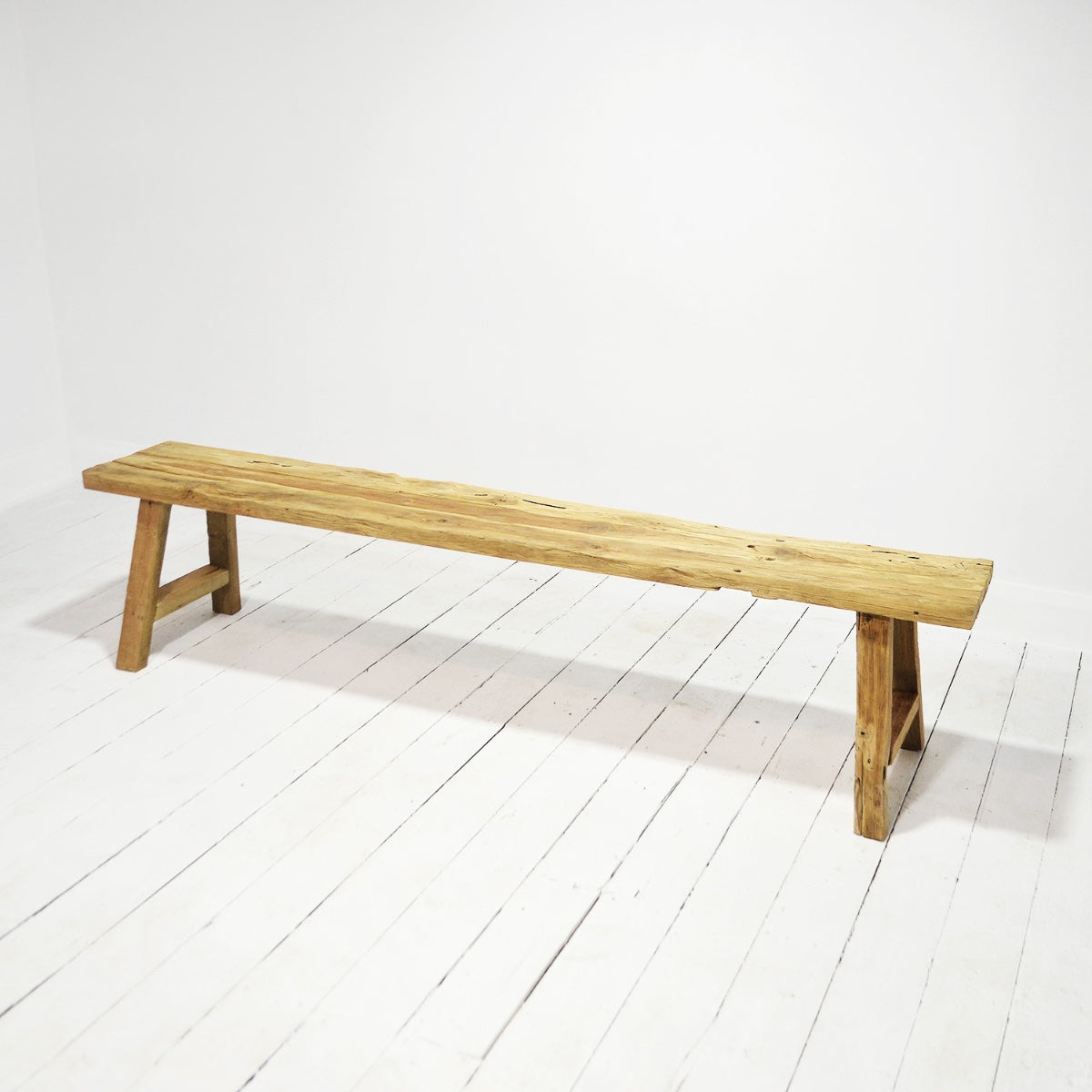 Rustic Teak Bench Seat 2500mm - Set of 2