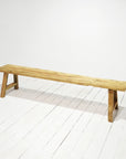 Rustic Teak Bench Seat 2000mm - Set of 2